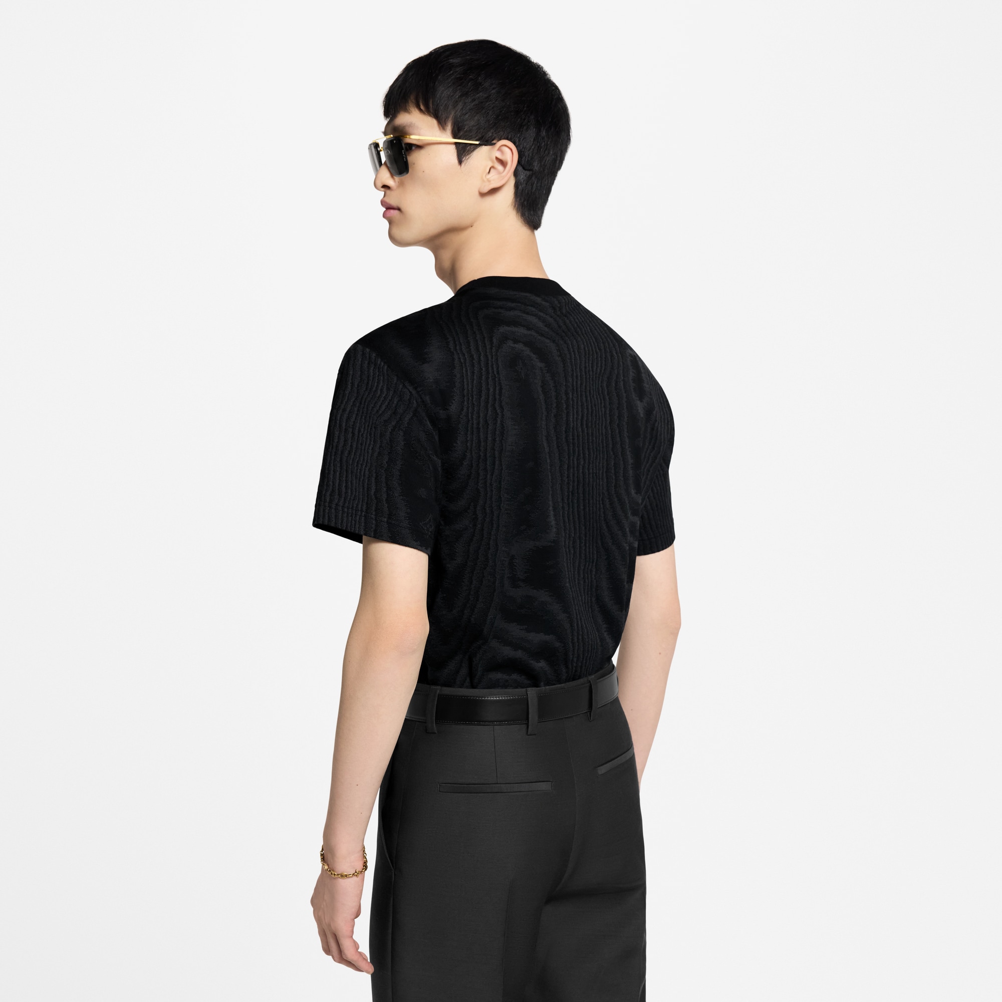 Men - Jersey Jacquard T-Shirt  Men Ready-to-Wear T-Shirts and Polos | LOUIS VUITTON (Product zoom)