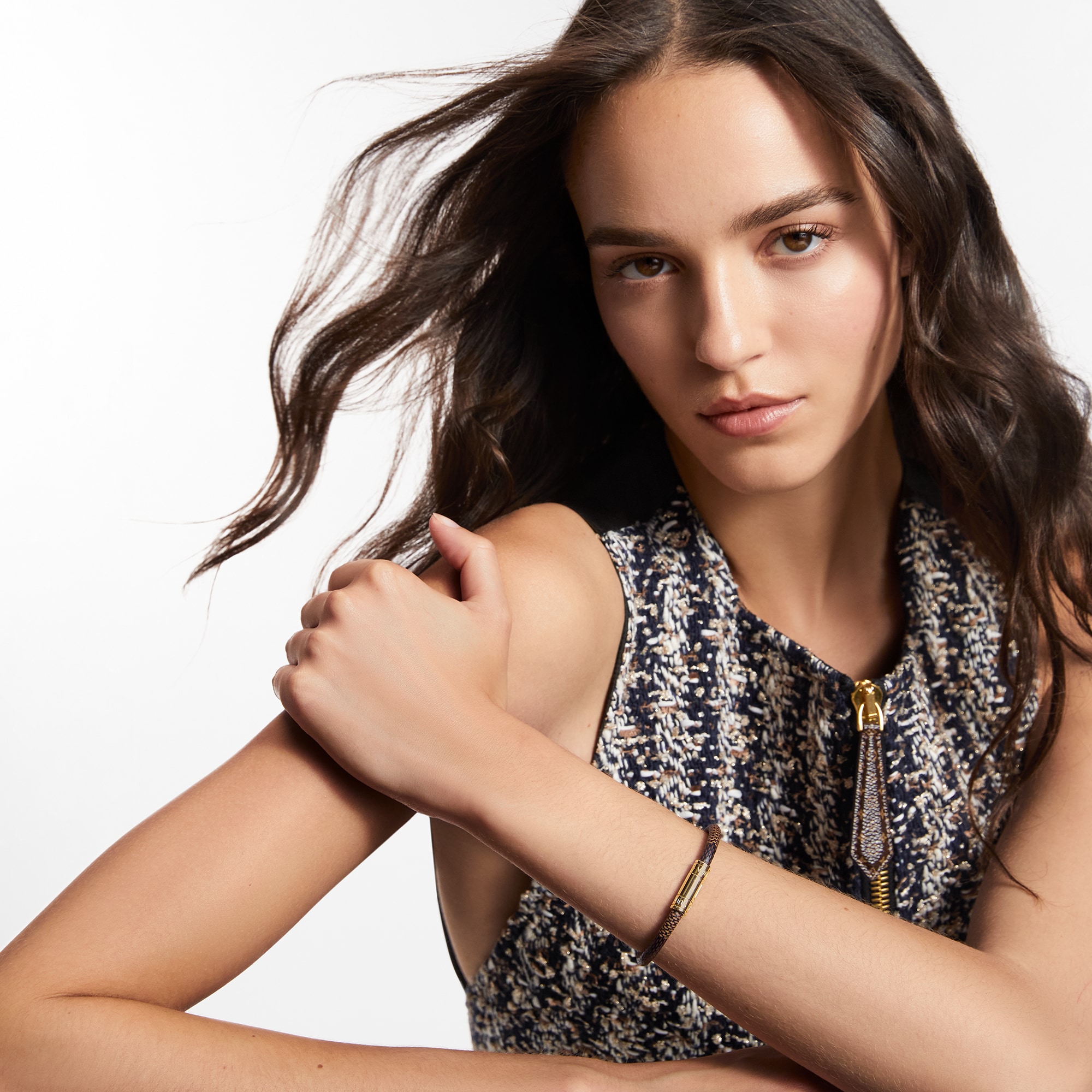 Women - Keep It Bracelet Damier Ebene Canvas Women Accessories New This Season | LOUIS VUITTON (Product zoom)