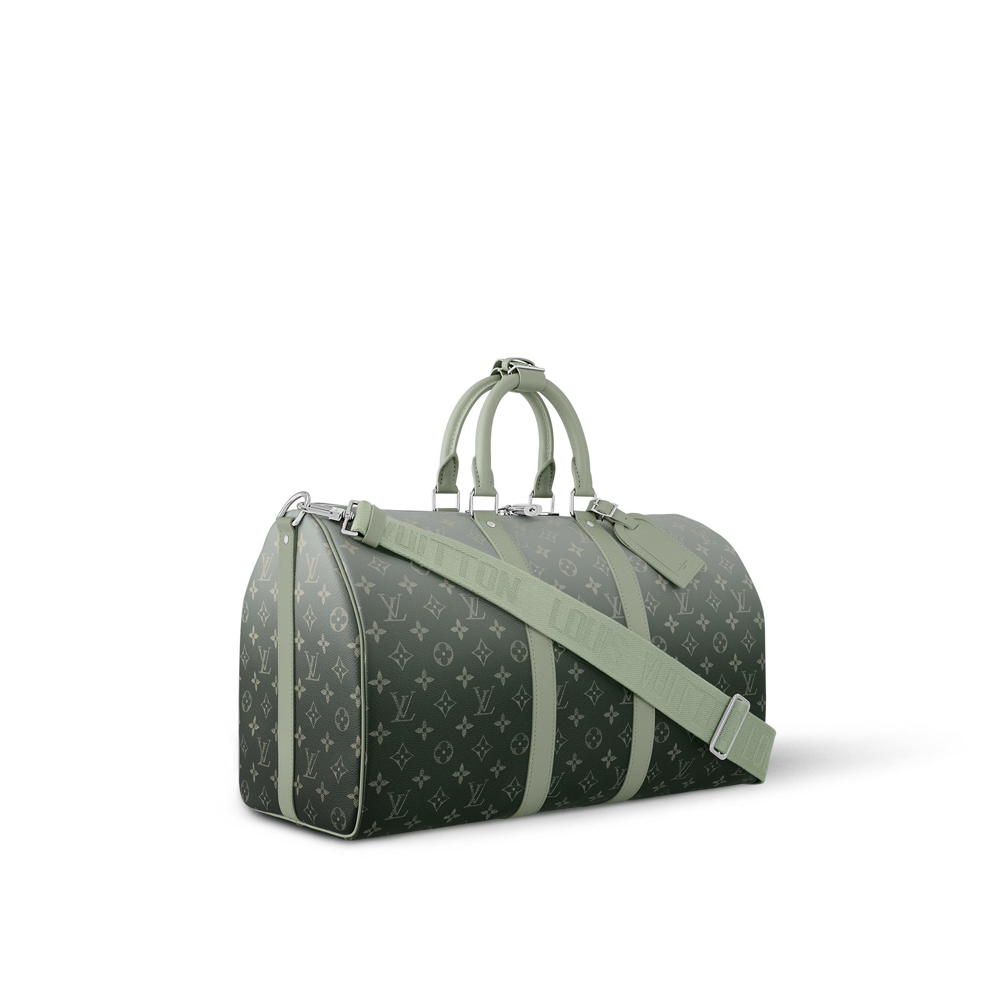 Keepall Bandoulière 45 Bag - Luxury Monogram Other Canvas Green | LOUIS  VUITTON