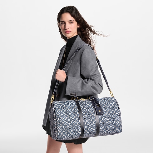 Trunks, Travel and Home - Keepall Bandoulière 45 Bag Other Monogram Canvas Trunks, Travel and Home Travel Bags and Rolling Luggage Travel Bags | LOUIS VUITTON (Product zoom)