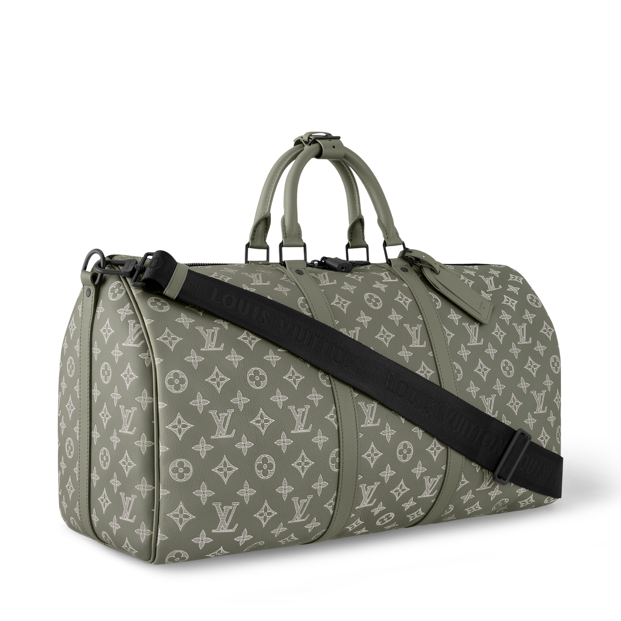 Men - Keepall Bandoulière 50 Bag Monogram Shadow Men Discontinued Product Obs 11 | LOUIS VUITTON (Product zoom)