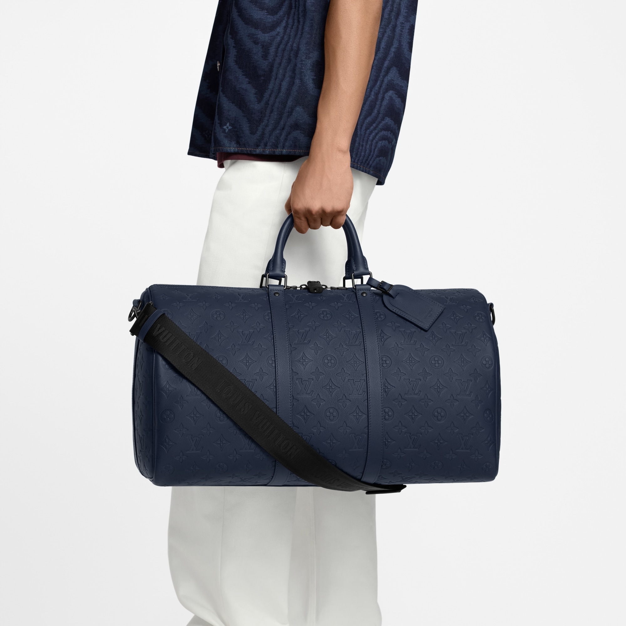 Bags and Small Leather Goods - Keepall Bandoulière 50 Bag Monogram Shadow Bags and Small Leather Goods Men