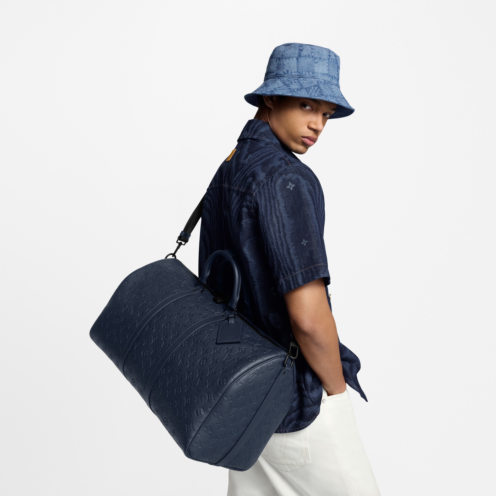 Bags and Small Leather Goods - Keepall Bandoulière 50 Bag Monogram Shadow Bags and Small Leather Goods Men