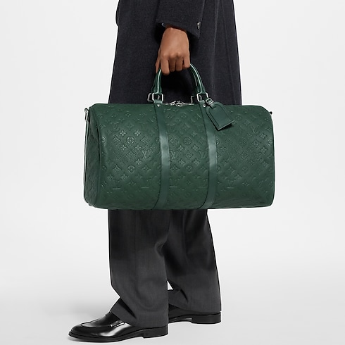 Men - Keepall Bandoulière 50 Bag Taurillon Monogram Men Travel Softsided Luggage and Duffle Bags | LOUIS VUITTON (Product zoom)