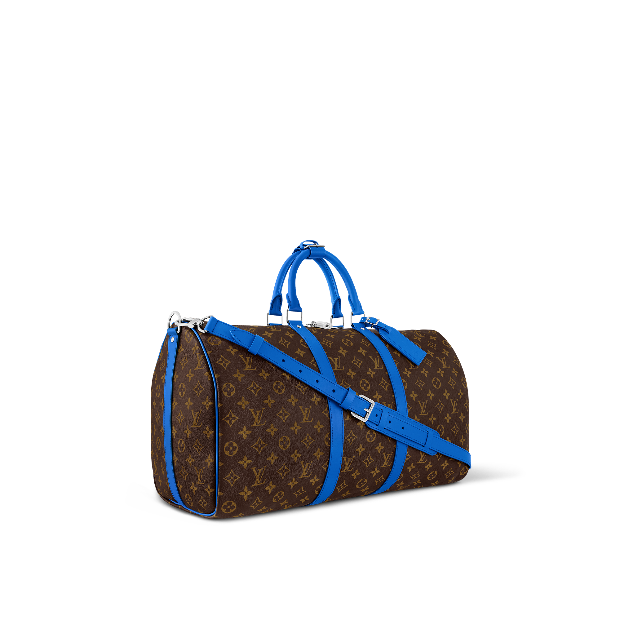 Keepall Bandoulière 50 Bag - Luxury Monogram Macassar Canvas Brown 