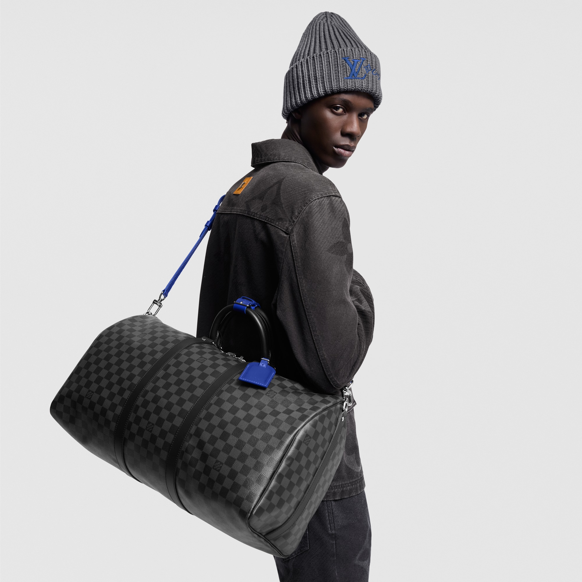 Bags and Small Leather Goods - Keepall Bandoulière 50 Bag Damier Graphite Canvas Bags and Small Leather Goods Men