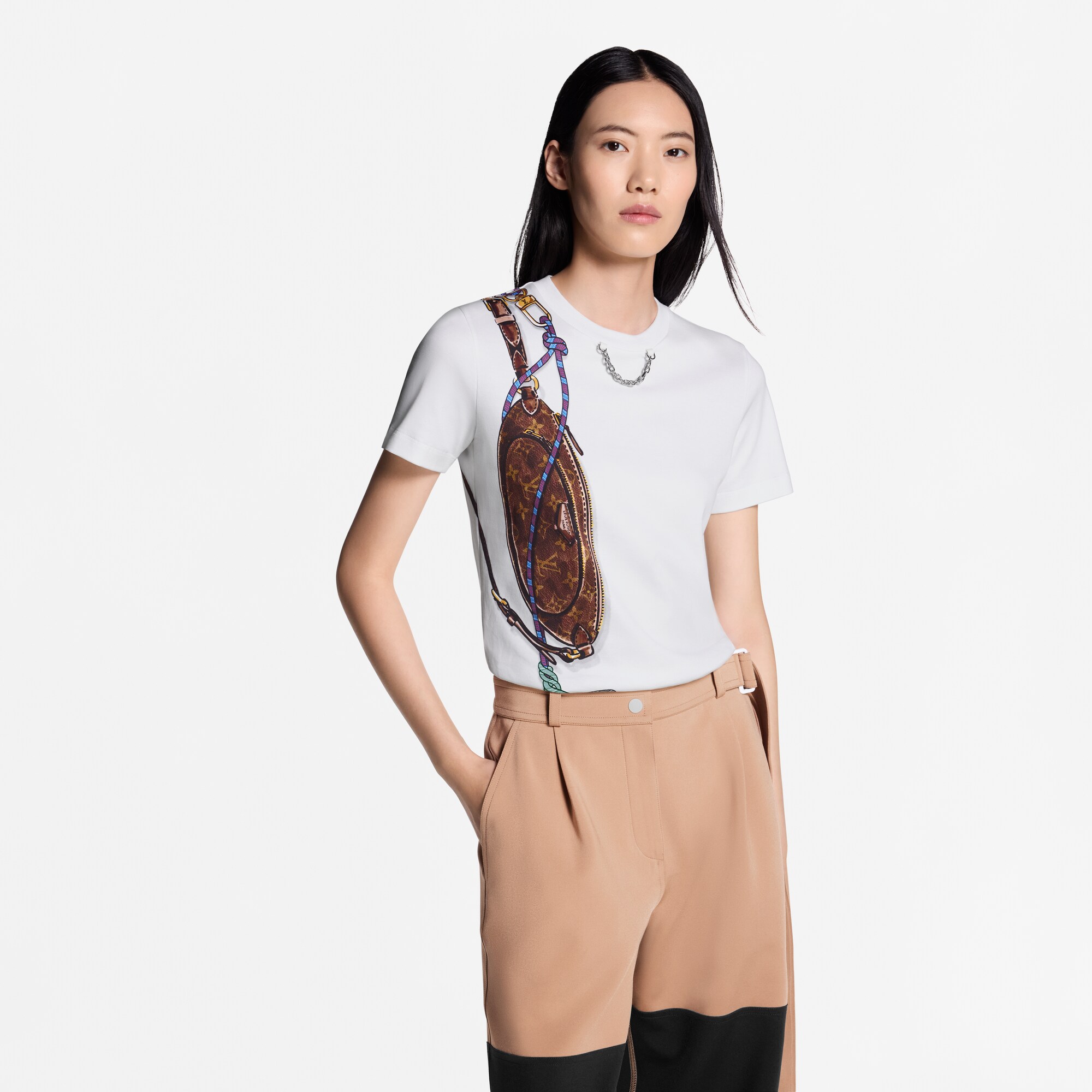 Women - Keepit Print T-Shirt  Women Ready-to-Wear Tops | LOUIS VUITTON (Product zoom)