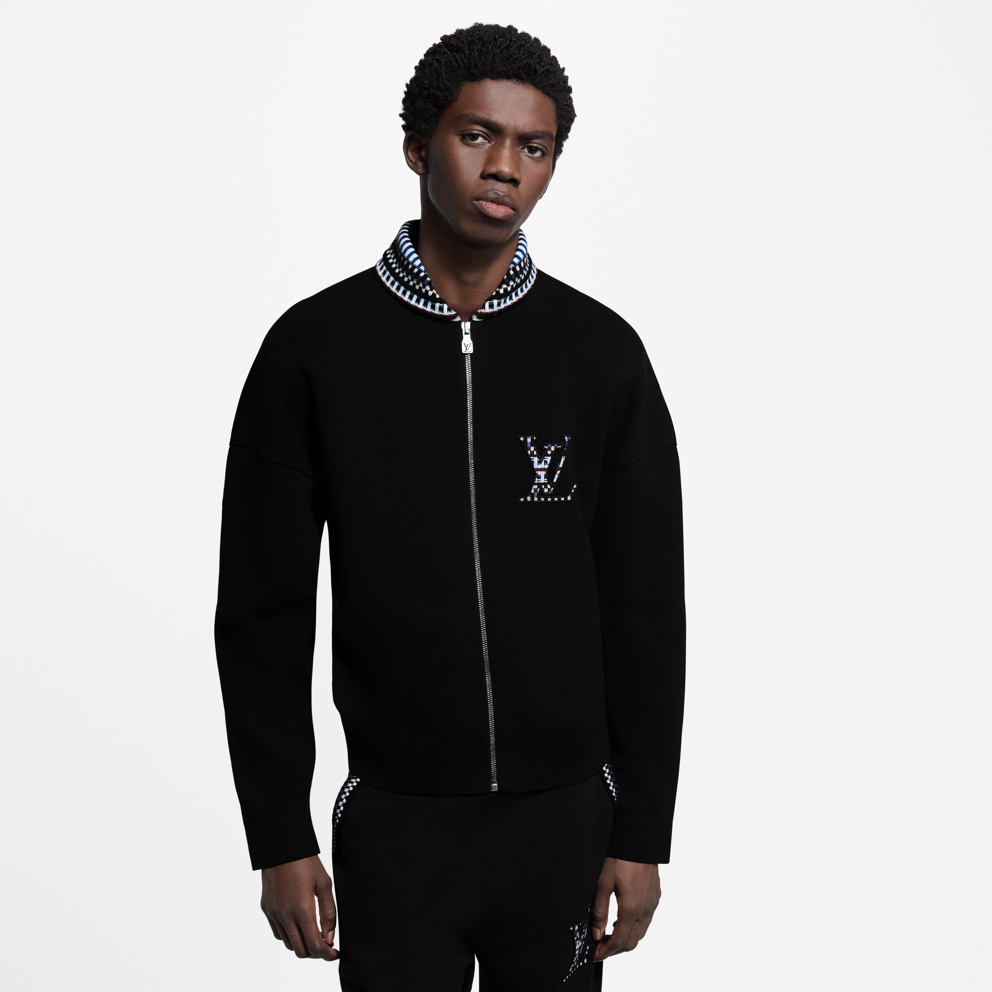 Men - Knit Bomber  Men Ready-to-Wear All Ready-to-Wear | LOUIS VUITTON (Product zoom)