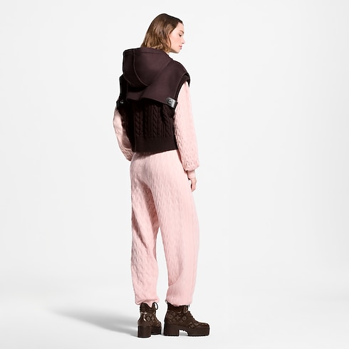 Women - Knit Insert Zip-Up Gilet Women Ready-to-Wear Coats and Jackets | LOUIS VUITTON (Product zoom)