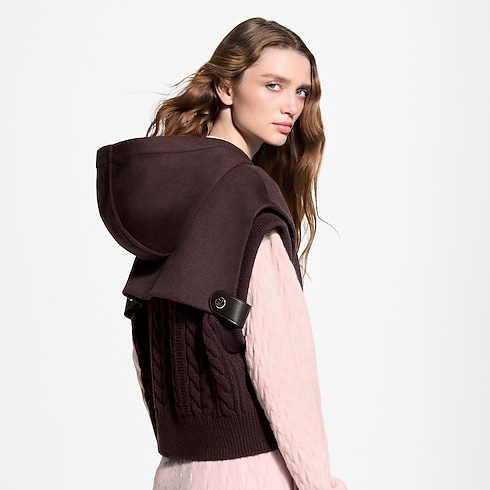 Women - Knit Insert Zip-Up Gilet Women Ready-to-Wear Coats and Jackets | LOUIS VUITTON (Product zoom)
