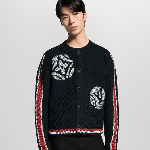 Men - Knitted Cotton Jacket Men Ready-to-Wear All Ready-to-Wear | LOUIS VUITTON (Product zoom)
