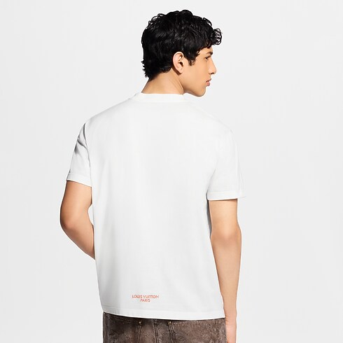 Men - Laser Cut Signature T-Shirt Men Ready-to-Wear T-Shirts and Polos | LOUIS VUITTON (Product zoom)