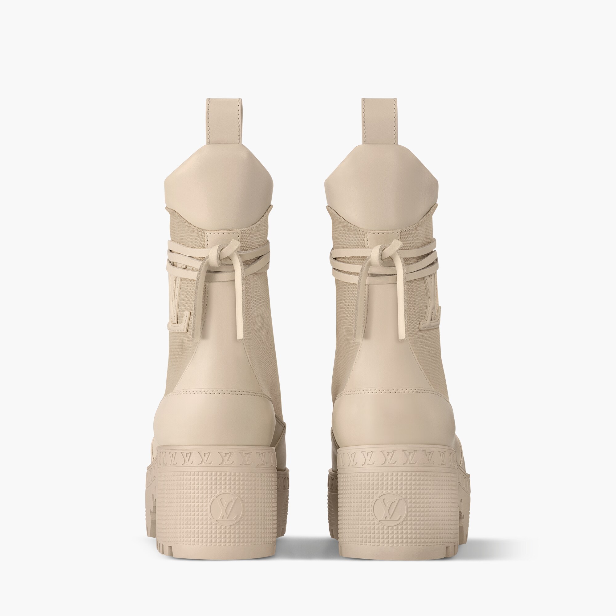Laureate Platform Desert Boots Luxury Beige LOUIS VUITTON