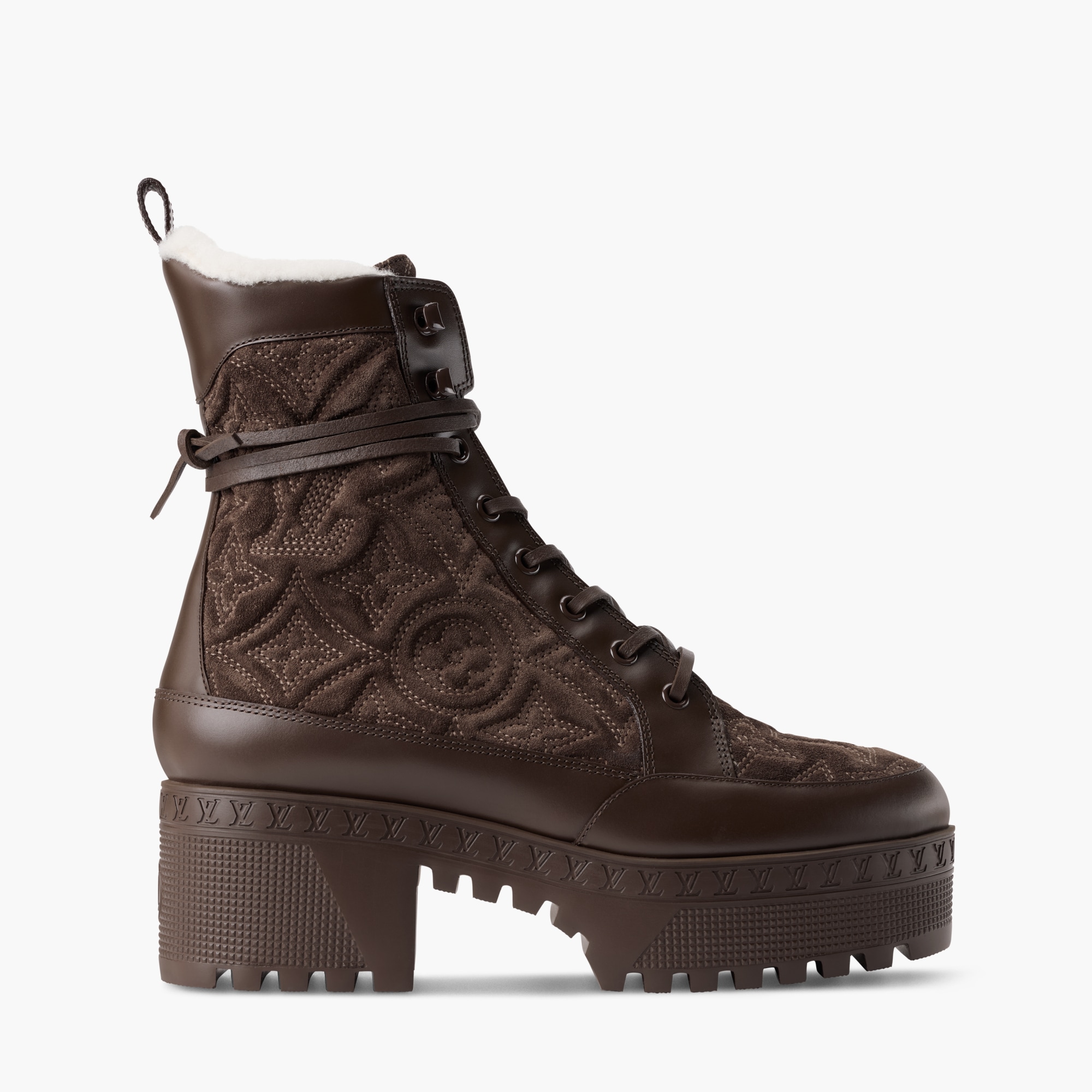 Laureate Platform Desert Boots Luxury Brown LOUIS VUITTON - Main Image