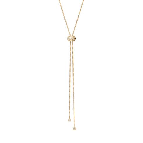 Jewellery - Le Damier de Louis Vuitton Long Pendant, Yellow Gold and Diamonds Jewellery Categories Necklaces and Pendants | LOUIS VUITTON (Product zoom)