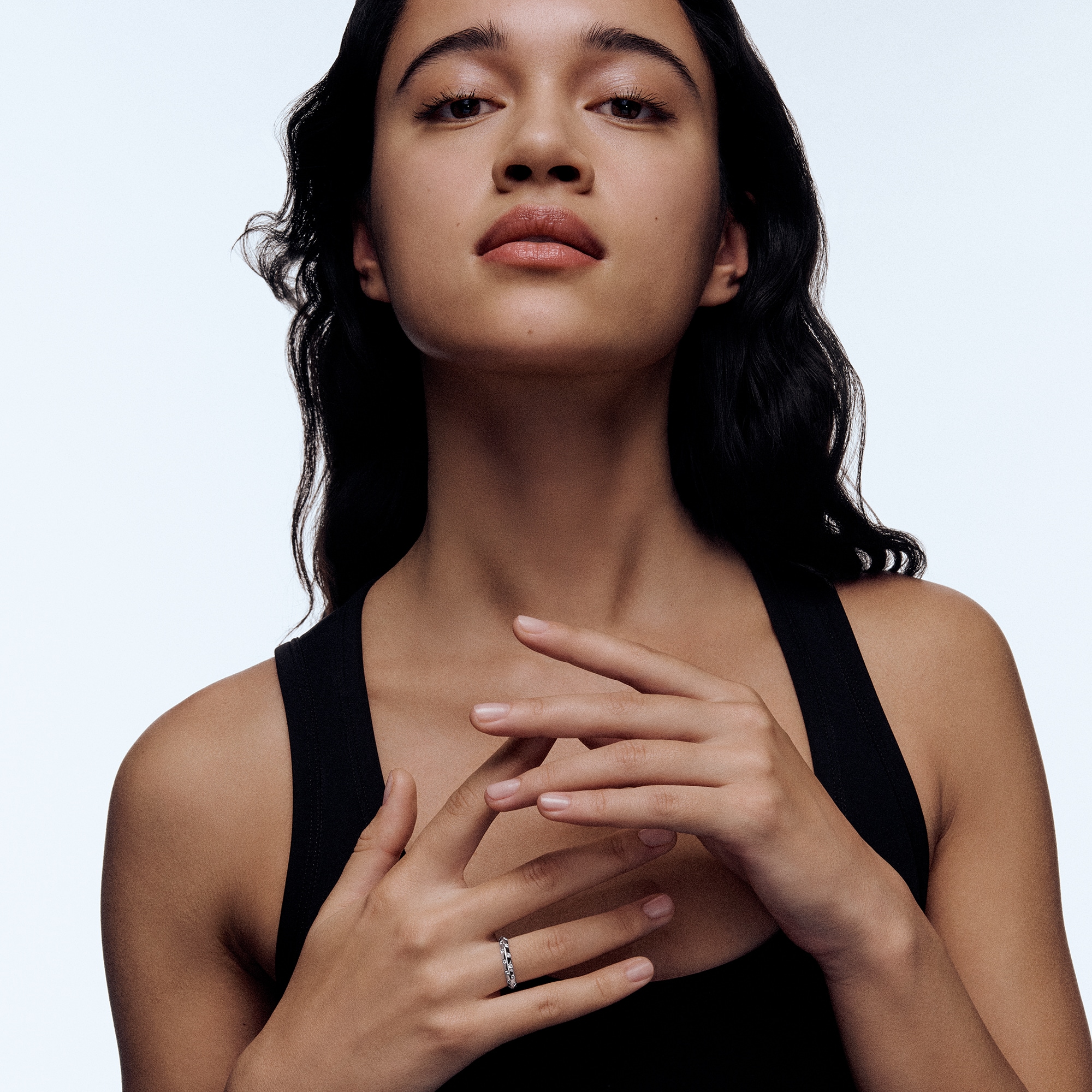 Les Extraordinaires - Le Damier de Louis Vuitton Small Ring, White Gold and Diamonds  Les Extraordinaires Jewellery Rings | LOUIS VUITTON (Product zoom)