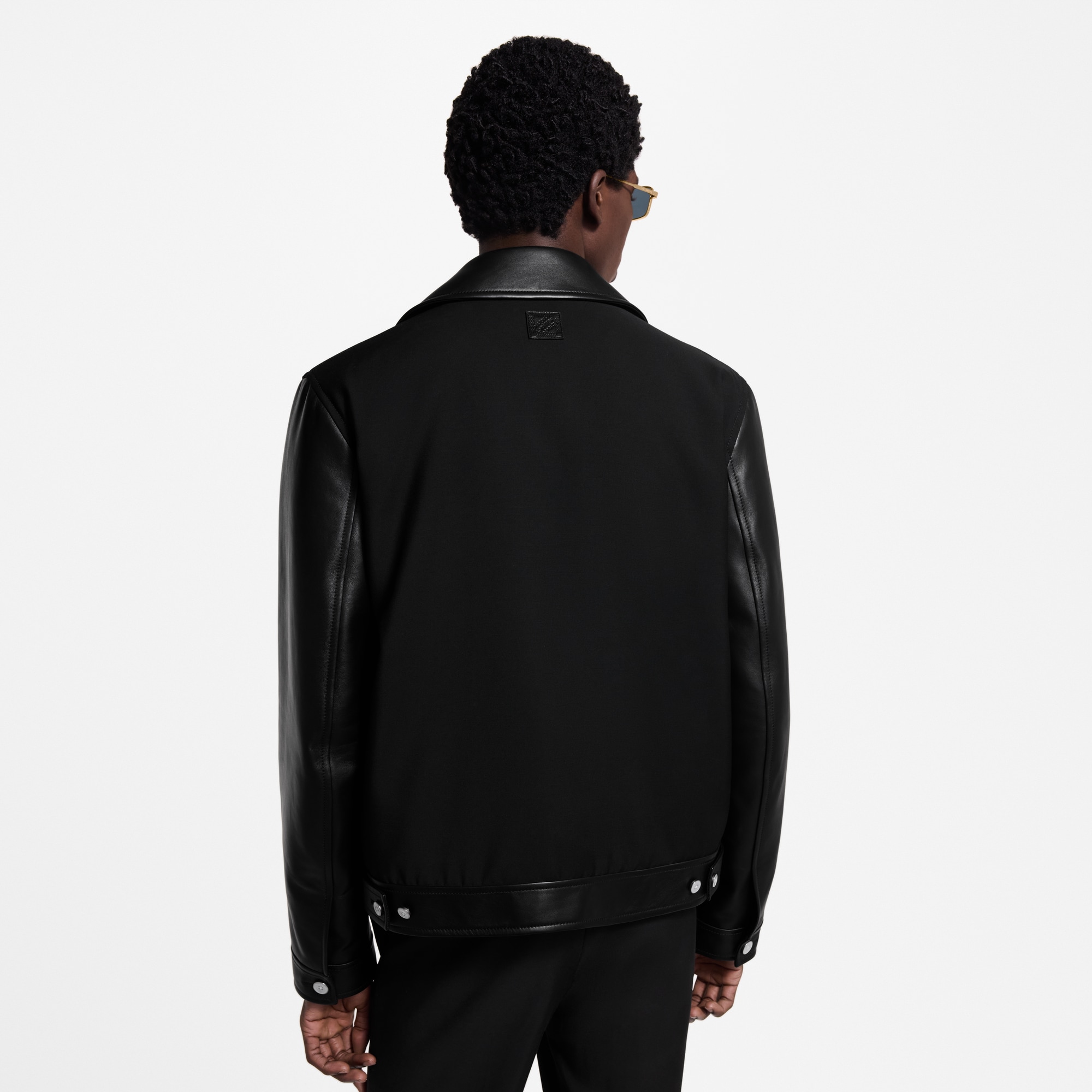 Men - Leather Mix Blouson  Men Ready-to-Wear Outerwear and Coats | LOUIS VUITTON (Product zoom)