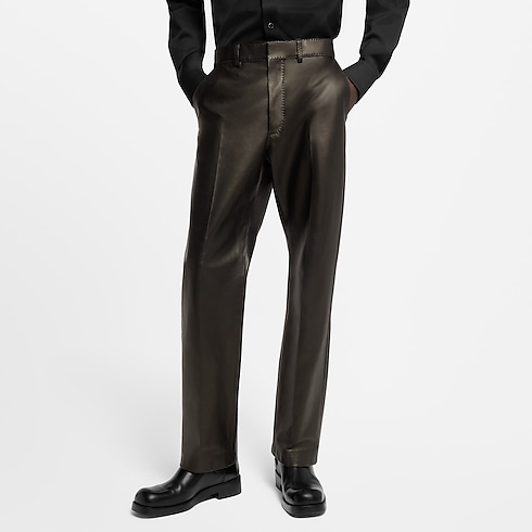Men - Leather Trousers Men Ready-to-Wear Trousers | LOUIS VUITTON (Product zoom)