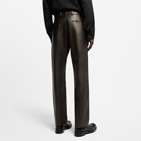 Men - Leather Trousers Men Ready-to-Wear Trousers | LOUIS VUITTON (Product zoom)