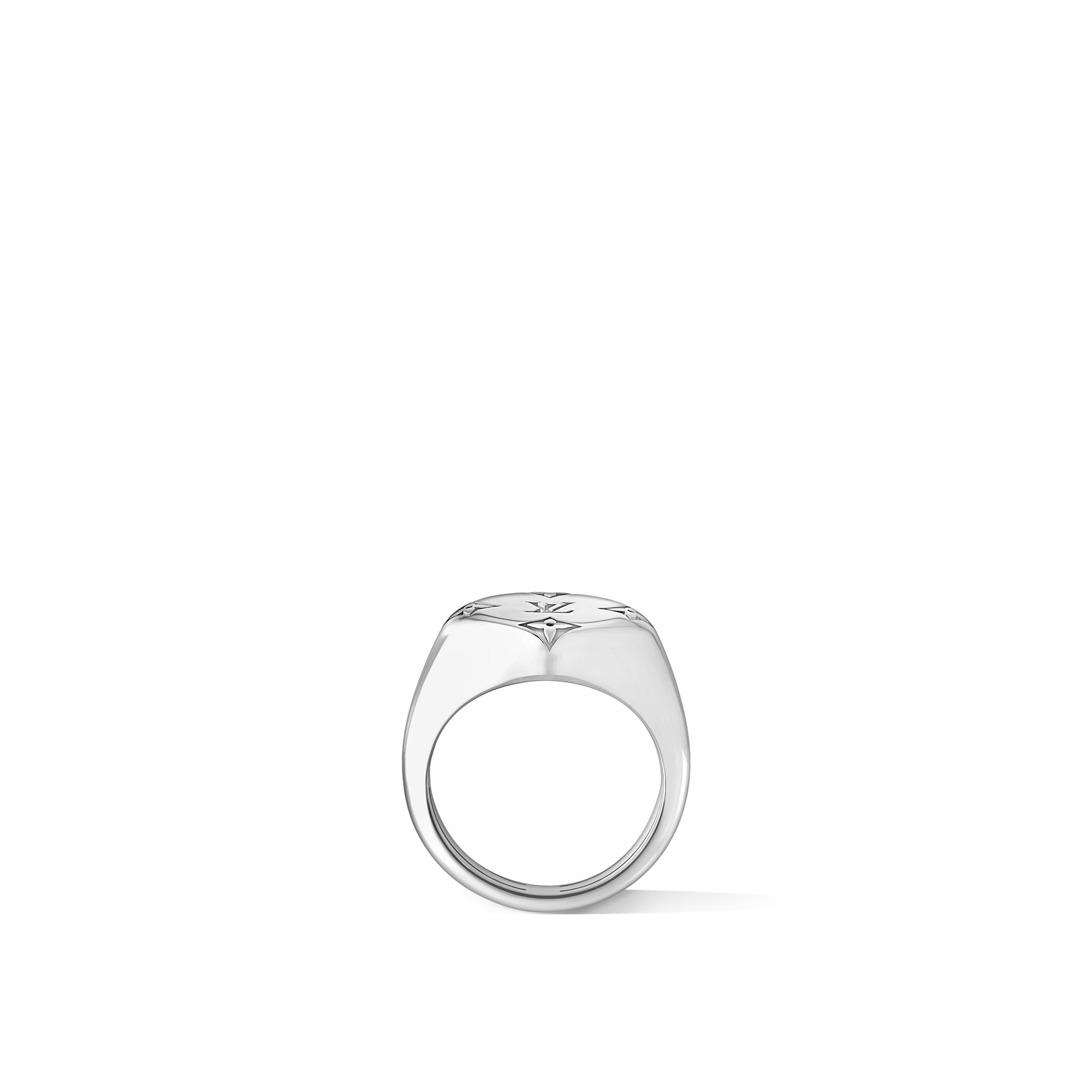 Jewellery - Les Gastons Vuitton Signet Ring, White Gold  Jewellery Categories Rings | LOUIS VUITTON (Product zoom)