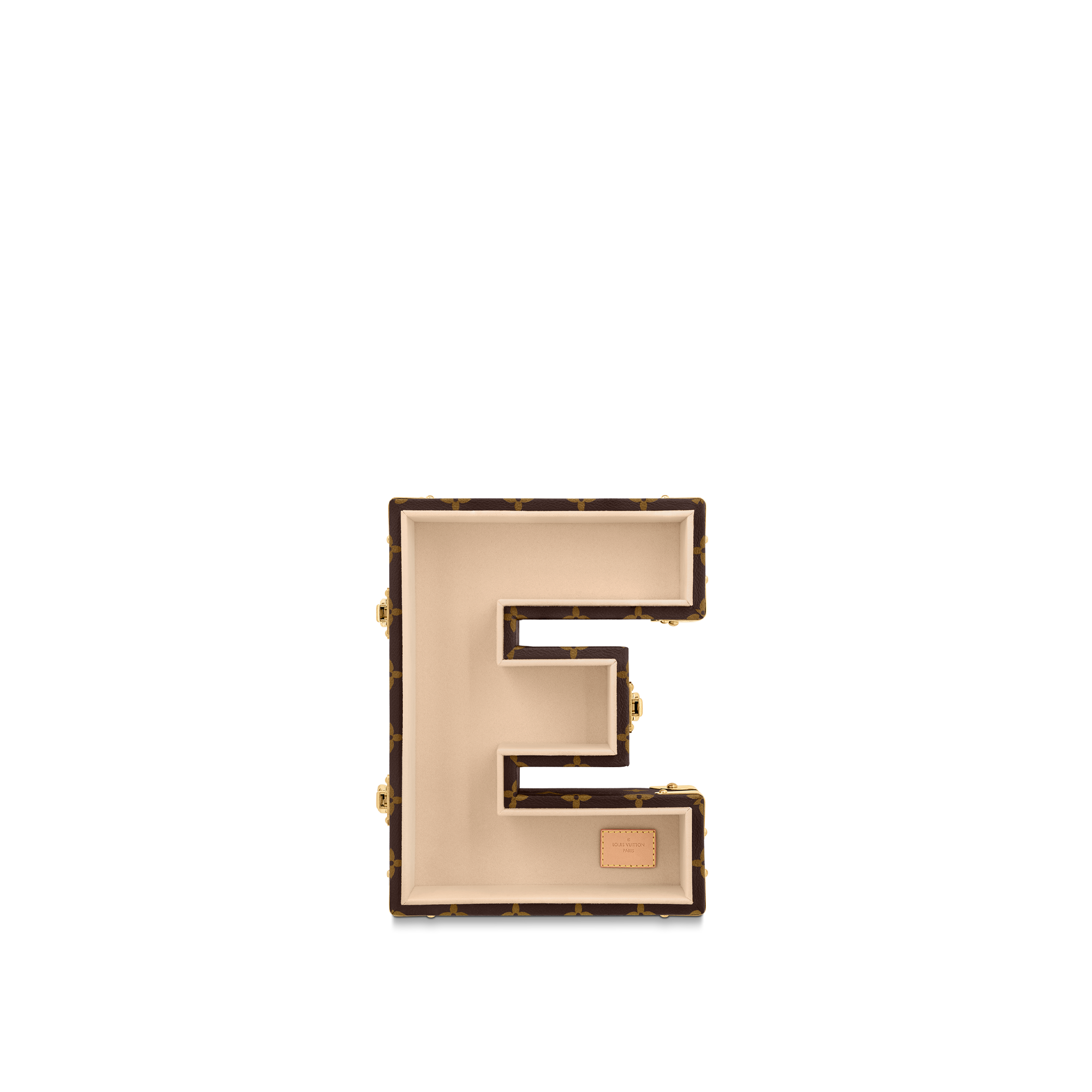Trunks, Travel and Home - Letter E Trunk Monogram Canvas Trunks, Travel and Home Trunks and Boxes Boxes | LOUIS VUITTON (Product zoom)