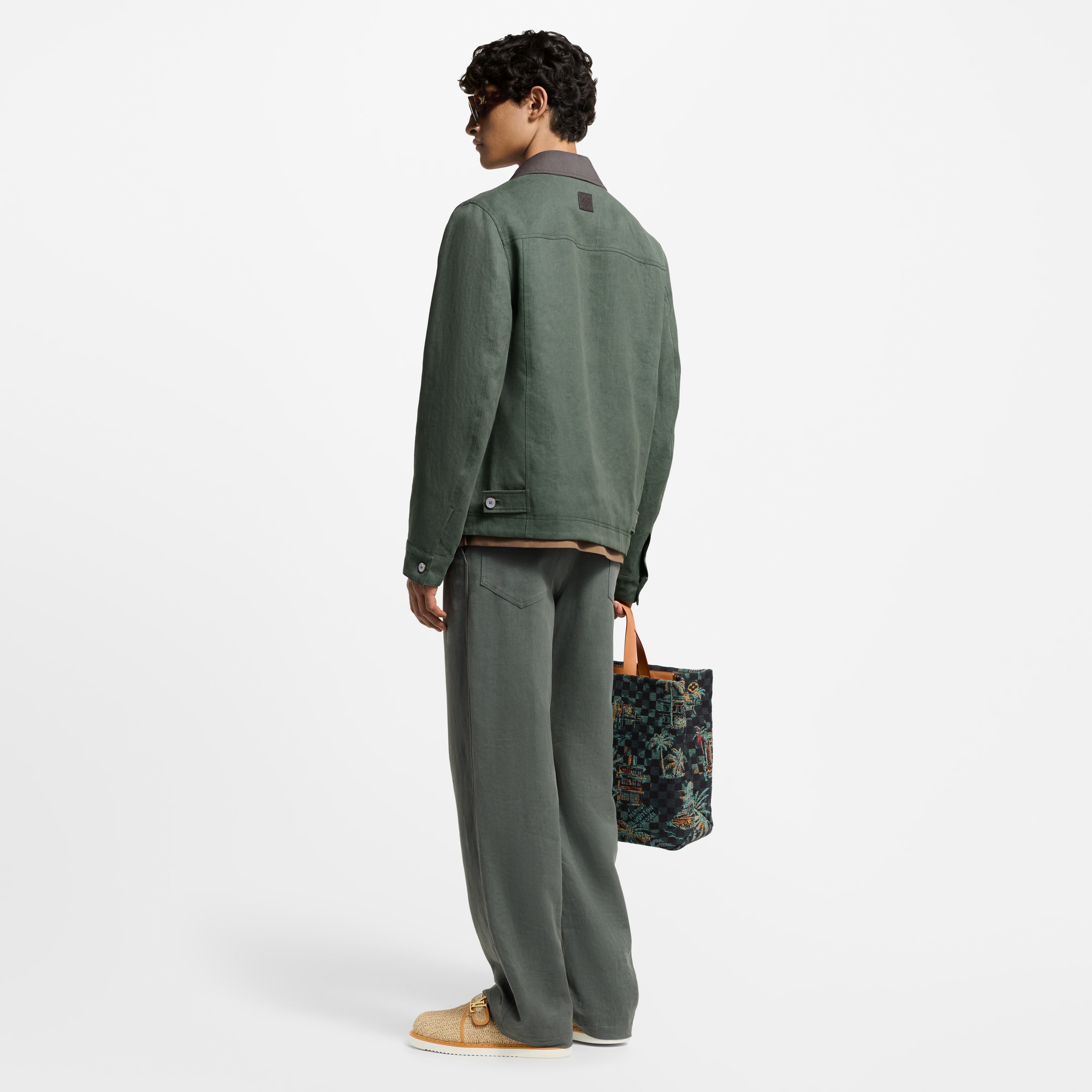 Men - Light Linen Workwear Jacket  Men Ready-to-Wear Outerwear and Coats | LOUIS VUITTON (Product zoom)