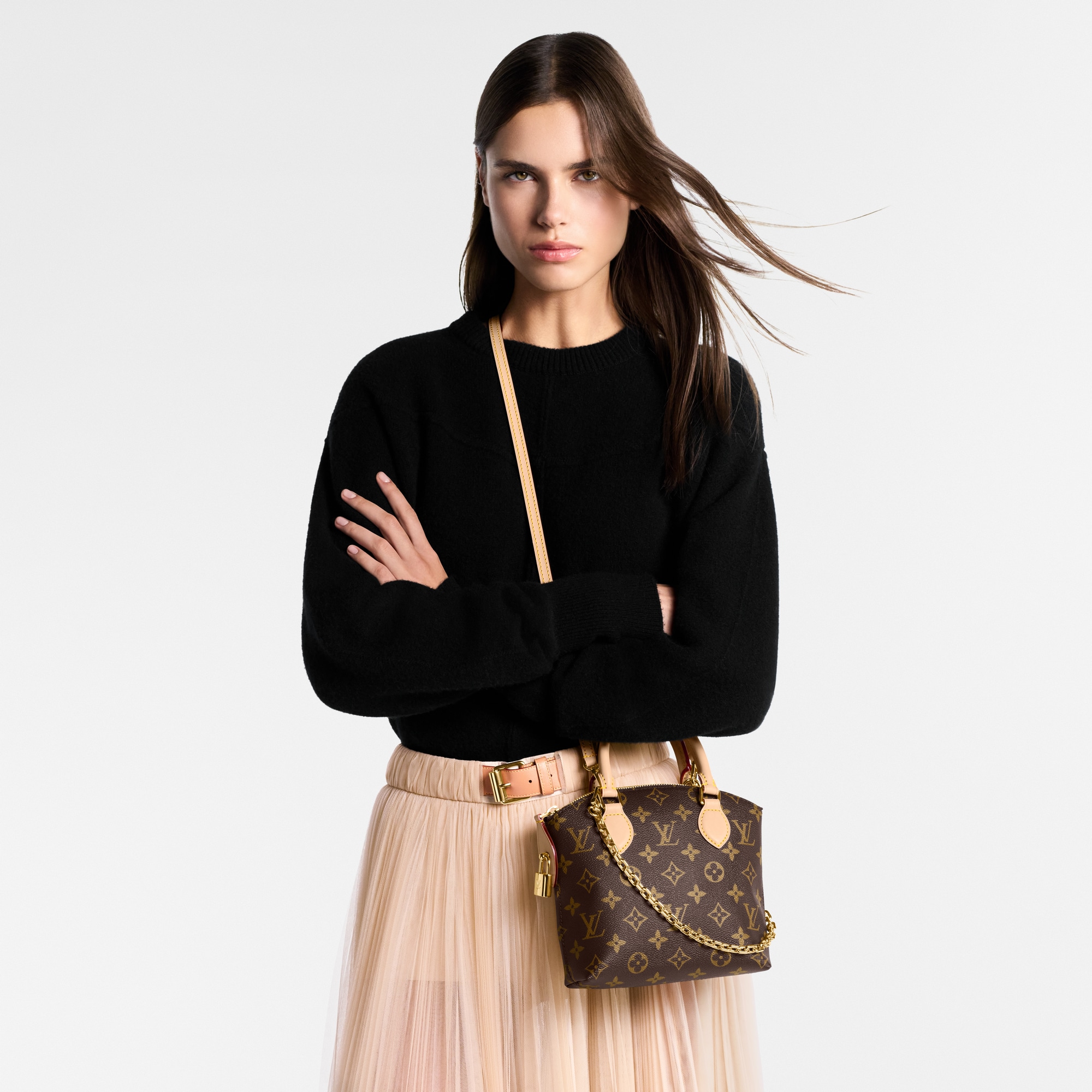 Louis Vuitton Lock Handbag Lockit BB Bag Luxury Monogram