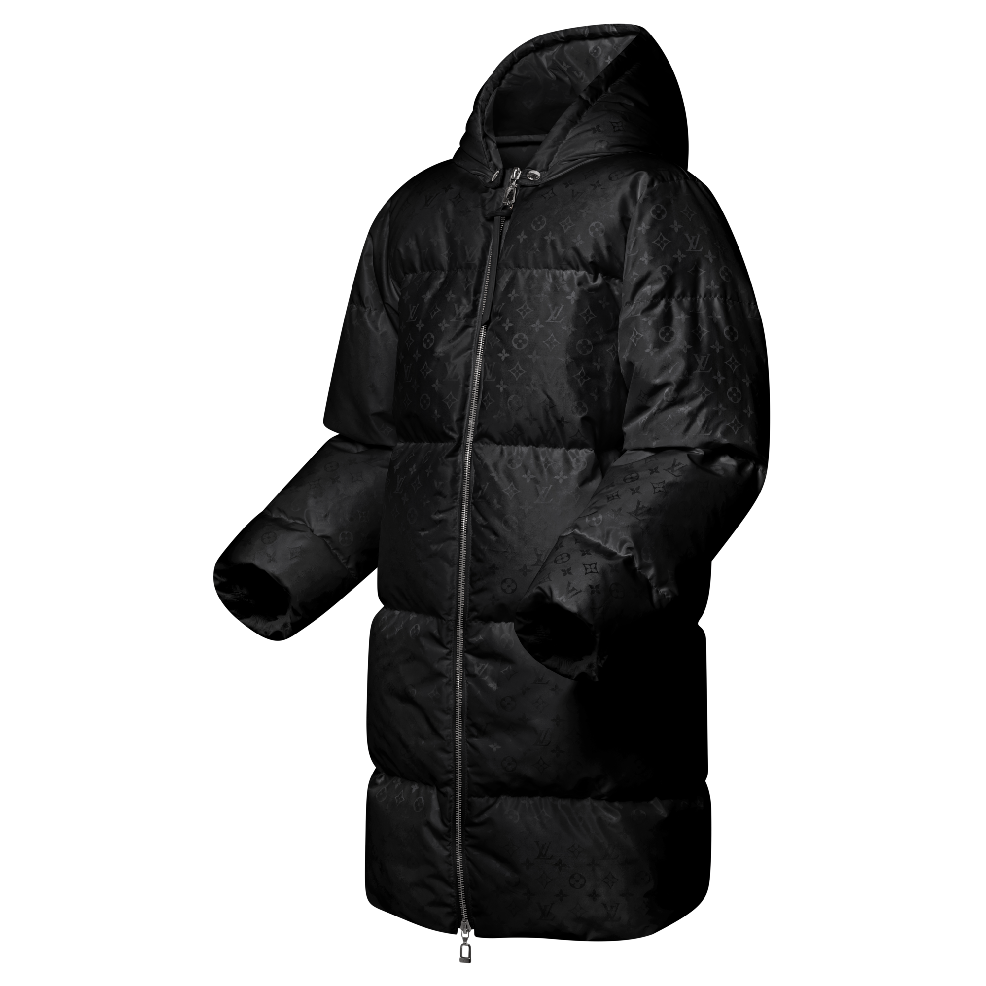 Women - Long Monogram Puffer Jacket  Women Ready-to-Wear Coats and Jackets | LOUIS VUITTON (Product zoom)