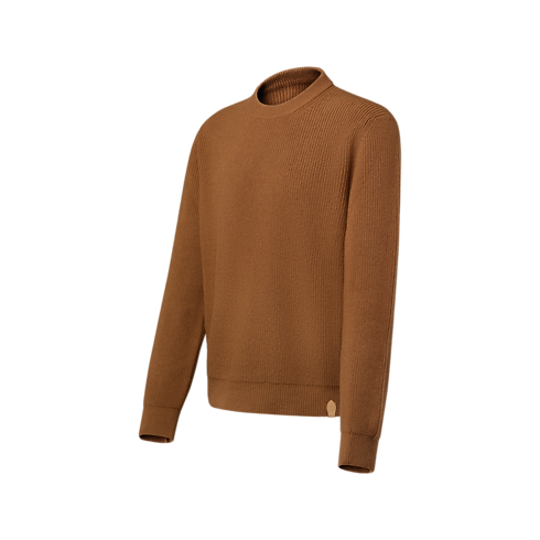 Men - Long-Sleeved Cashmere Crewneck Men Ready-to-Wear All Ready-to-Wear | LOUIS VUITTON (Product zoom)