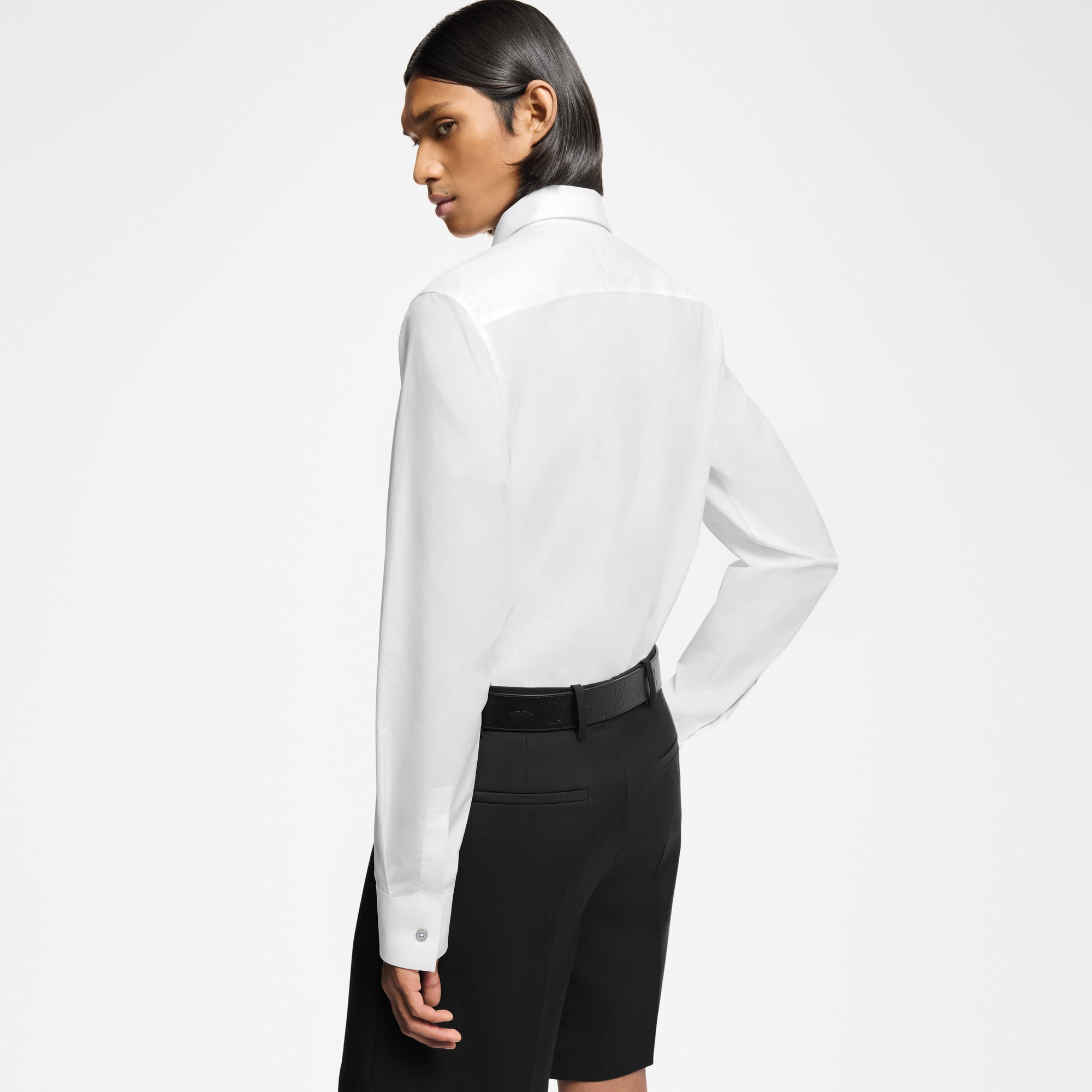 Men - Long-Sleeved Cotton Shirt  Men Ready-to-Wear Shirts | LOUIS VUITTON (Product zoom)