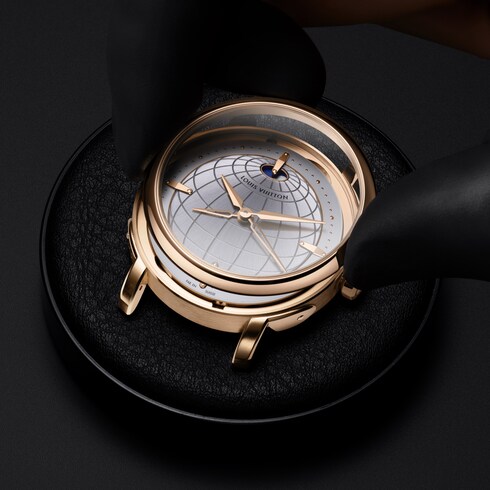 Watches - Louis Vuitton Escale Twin Zone, 41MM, Platinum and Diamonds Watches Watches } | LOUIS VUITTON