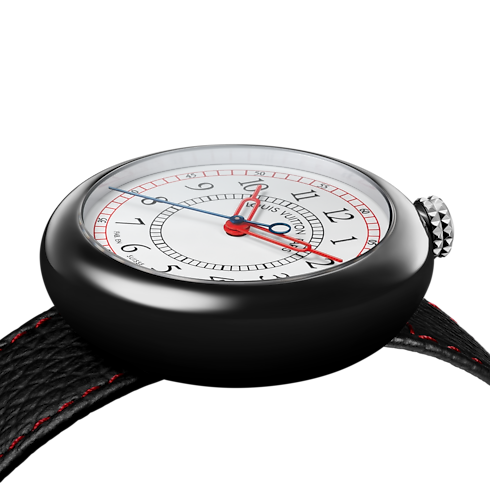 Watches - Louis Vuitton Monterey, Automatic, 37 MM, Ceramic and Steel Watches Watches } | LOUIS VUITTON (Product zoom)