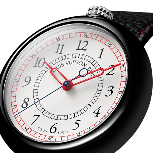 Watches - Louis Vuitton Monterey, Automatic, 37 MM, Ceramic and Steel Watches Watches } | LOUIS VUITTON (Product zoom)