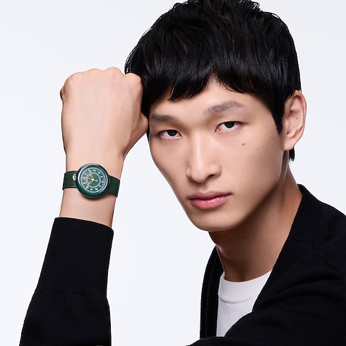 Watches - Louis Vuitton Monterey, Automatic, 37 MM, Ceramic and Steel Watches Watches } | LOUIS VUITTON (Product zoom)