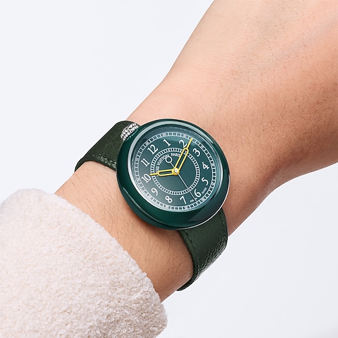 Watches - Louis Vuitton Monterey, Automatic, 37 MM, Ceramic and Steel Watches Watches } | LOUIS VUITTON (Product zoom)