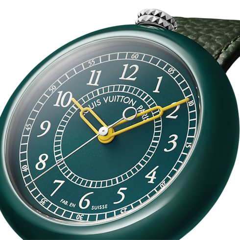 Watches - Louis Vuitton Monterey, Automatic, 37 MM, Ceramic and Steel Watches Watches } | LOUIS VUITTON (Product zoom)