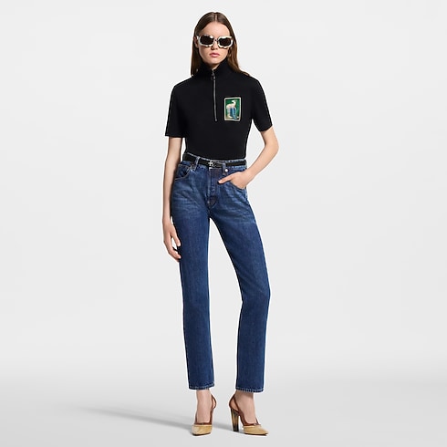 Women - Louis Vuitton x Nazar Zip-Up Top Women Ready-to-Wear T-shirts and Sweatshirts | LOUIS VUITTON (Product zoom)