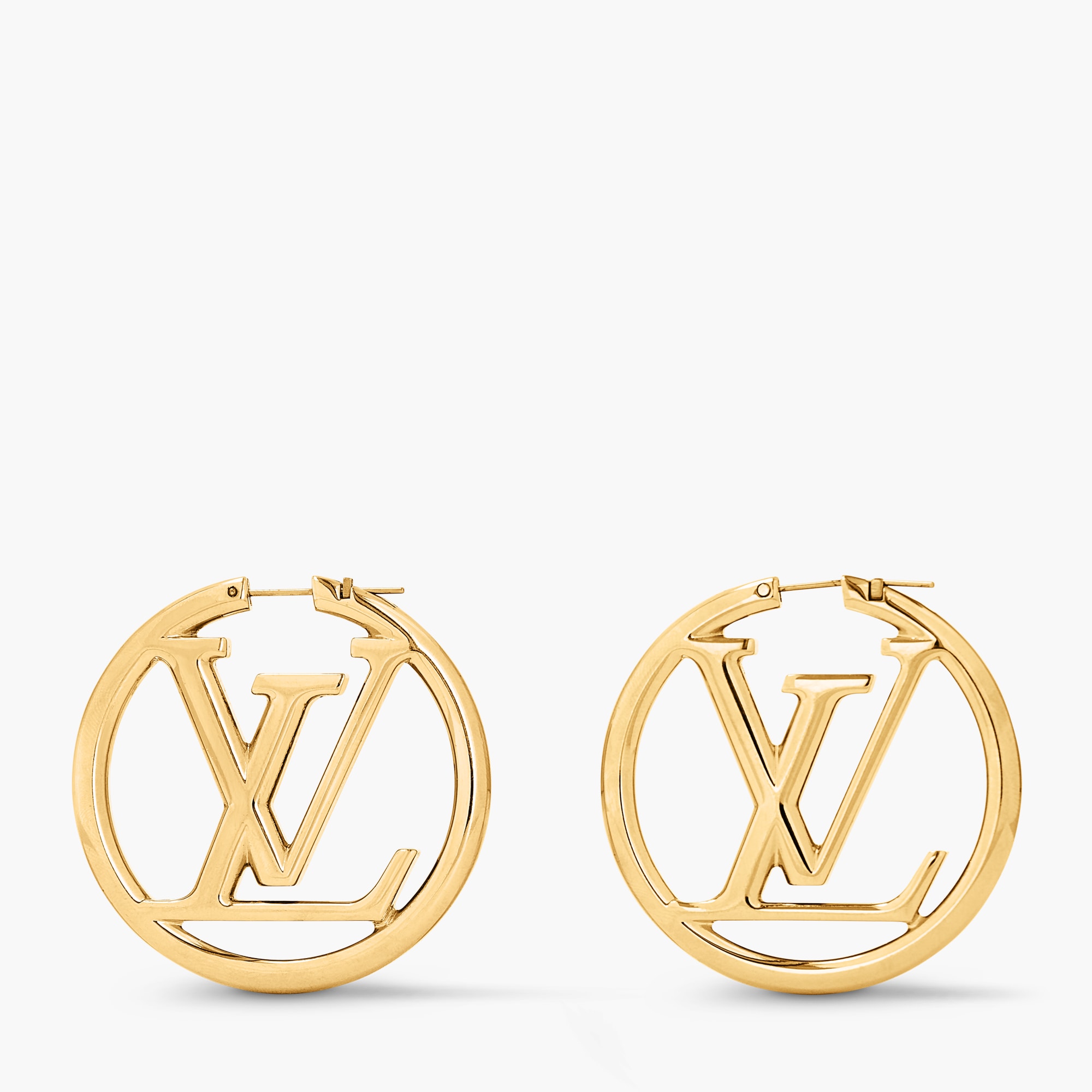 Louise Hoop GM Earrings Luxury S00 Gold LOUIS VUITTON