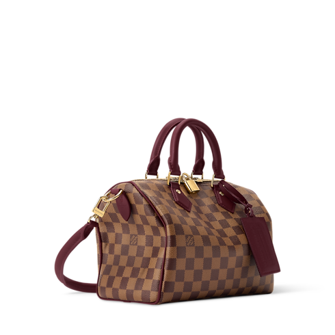 Women - Low Key Speedy 25 Soft Bag Damier Ebene Canvas Women Handbags Handbags | LOUIS VUITTON (Product zoom)