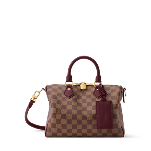 Women - Low Key Speedy 25 Soft Bag Damier Ebene Canvas Women Handbags Handbags | LOUIS VUITTON (Product zoom)