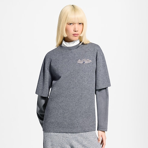 Women - LV Bijoux Layered Sleeved Top Women Ready-to-Wear T-shirts and Sweatshirts | LOUIS VUITTON (Product zoom)