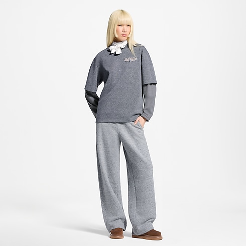 Women - LV Bijoux Layered Sleeved Top Women Ready-to-Wear T-shirts and Sweatshirts | LOUIS VUITTON (Product zoom)