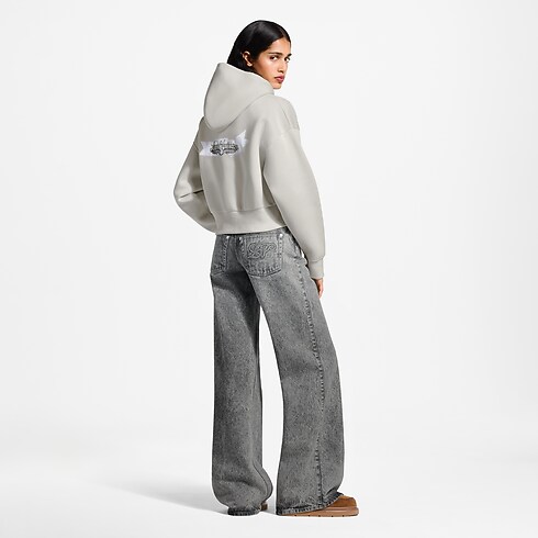 Women - LV Bijoux Zip-Up Hoodie Women Ready-to-Wear T-shirts and Sweatshirts | LOUIS VUITTON (Product zoom)