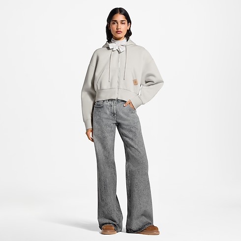 Women - LV Bijoux Zip-Up Hoodie Women Ready-to-Wear T-shirts and Sweatshirts | LOUIS VUITTON (Product zoom)