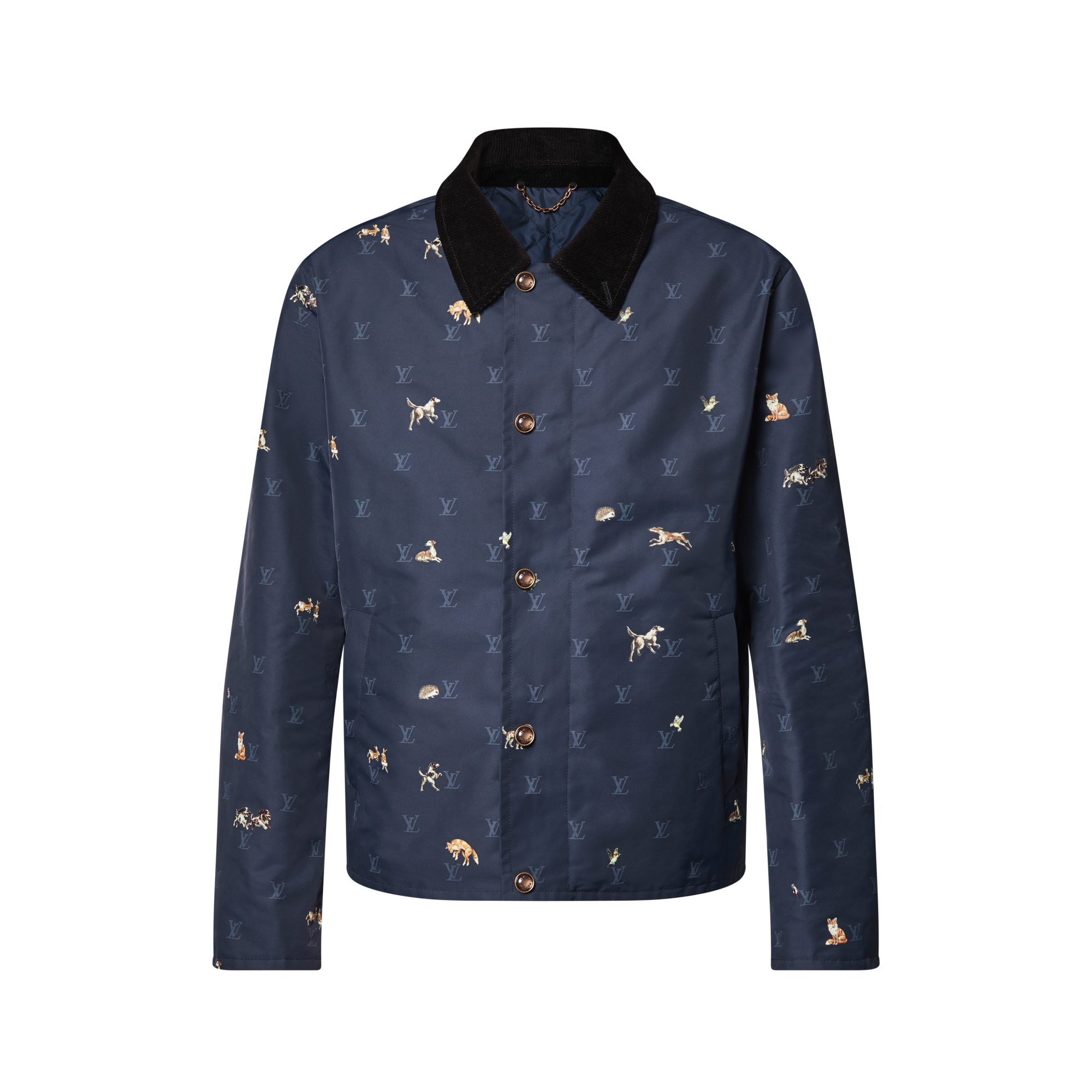 Men - LV Blason Padded Jacket  Men Ready-to-Wear Outerwear and Coats | LOUIS VUITTON (Product zoom)