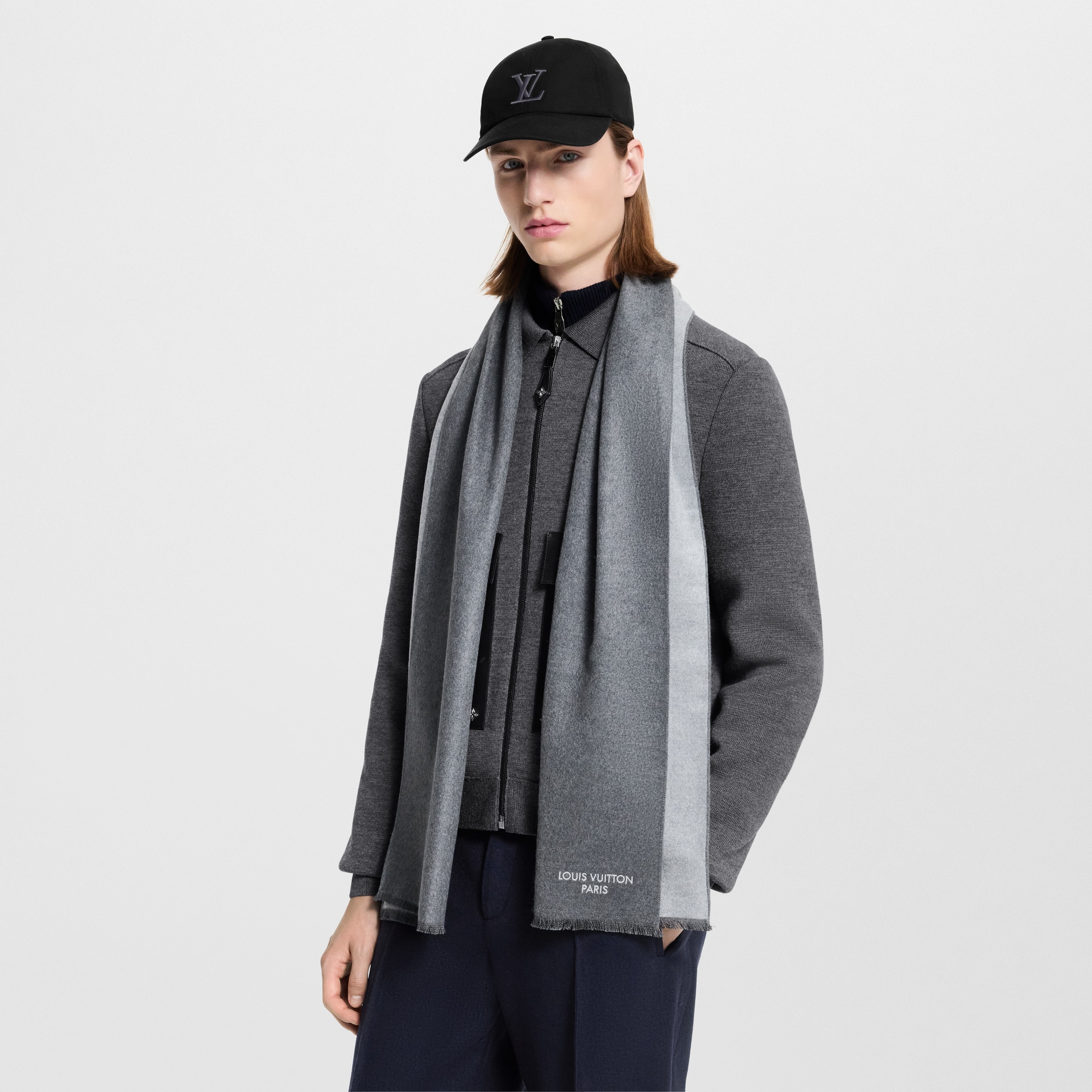 Men - LV Bliss Scarf S00 Men Accessories Scarves | LOUIS VUITTON (Product zoom)