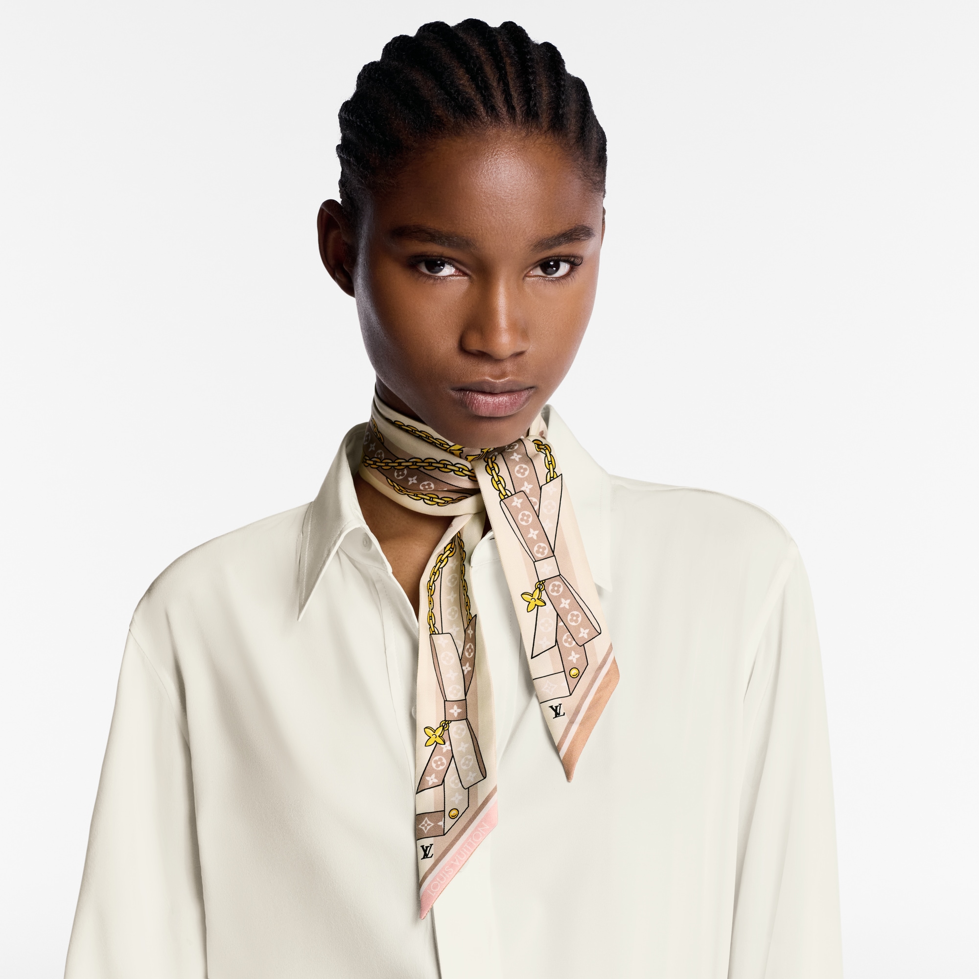 Women - LV Bow BB Bandeau S00 Women Accessories Silk Squares and Bandeaux | LOUIS VUITTON (Product zoom)