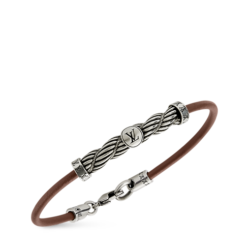 Men - LV Braids Leather Bracelet Other Leathers Men Accessories All Accessories | LOUIS VUITTON (Product zoom)