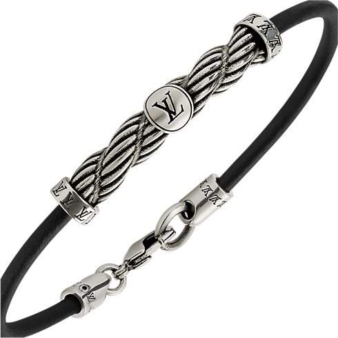 Men - LV Braids Leather Bracelet Other Leathers Men Accessories All Accessories | LOUIS VUITTON (Product zoom)