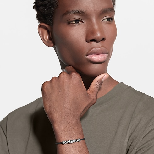 Men - LV Braids Leather Bracelet Other Leathers Men Accessories All Accessories | LOUIS VUITTON (Product zoom)